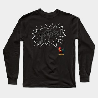 Coffee Rooster Long Sleeve T-Shirt